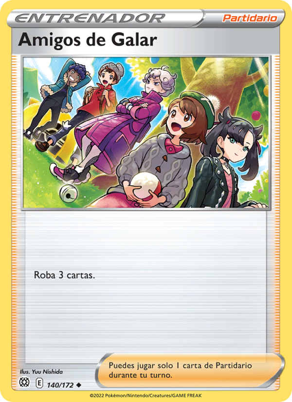 Amigos de Galar 140 — Brilliant Stars (Spanish Pokémon TCG card)