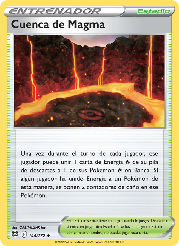 Cuenca de Magma 144 — Brilliant Stars (Spanish Pokémon TCG card)