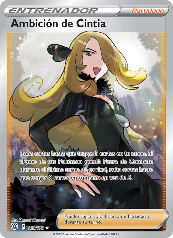 Ambición de Cintia 169 — Brilliant Stars (Spanish Pokémon TCG card)