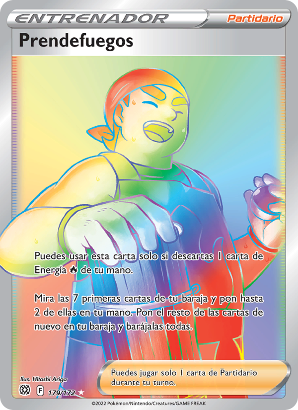 Prendefuegos 179 — Brilliant Stars (Spanish Pokémon TCG card)