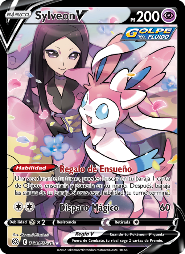 Sylveon V TG14 — Brilliant Stars (Spanish Pokémon TCG card)