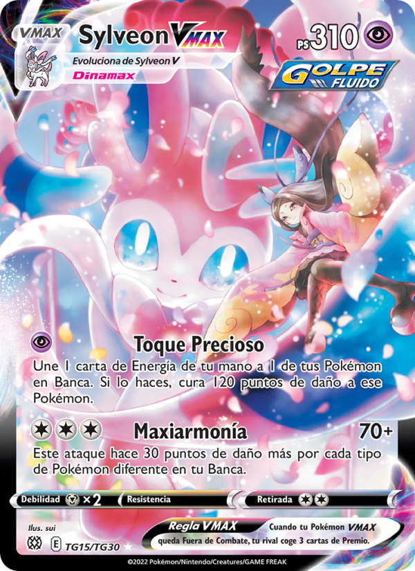 Sylveon VMAX TG15 — Brilliant Stars (Spanish Pokémon TCG card)