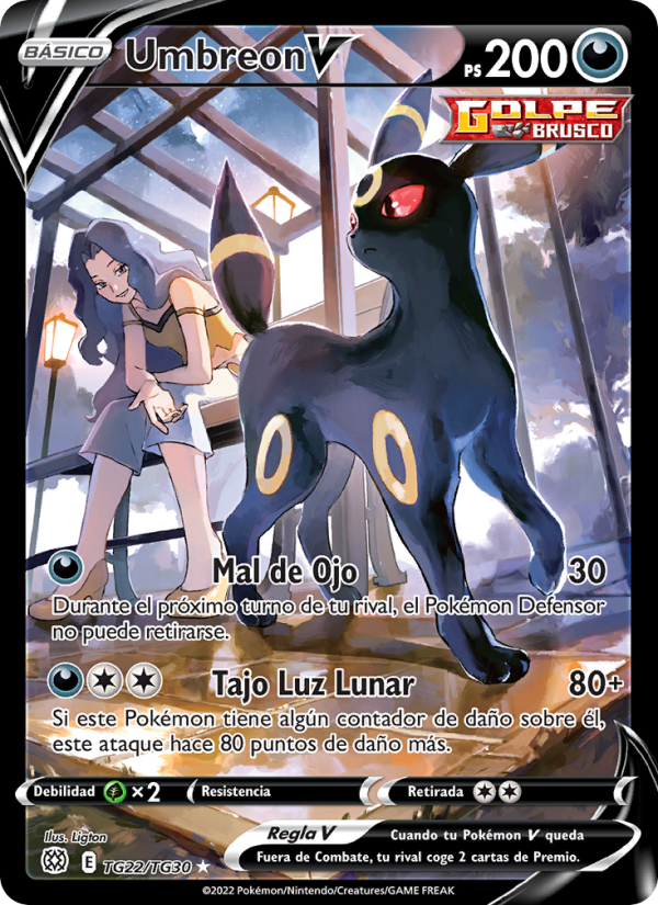 Umbreon V TG22 — Brilliant Stars (Spanish Pokémon TCG card)