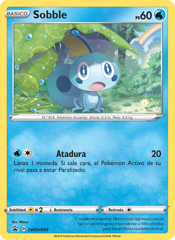 Sobble SWSH003 — Sword & Shield Promos (Spanish Pokémon TCG card)