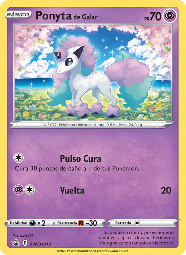 Ponyta de Galar SWSH013 — Sword & Shield Promos (Spanish Pokémon TCG card)