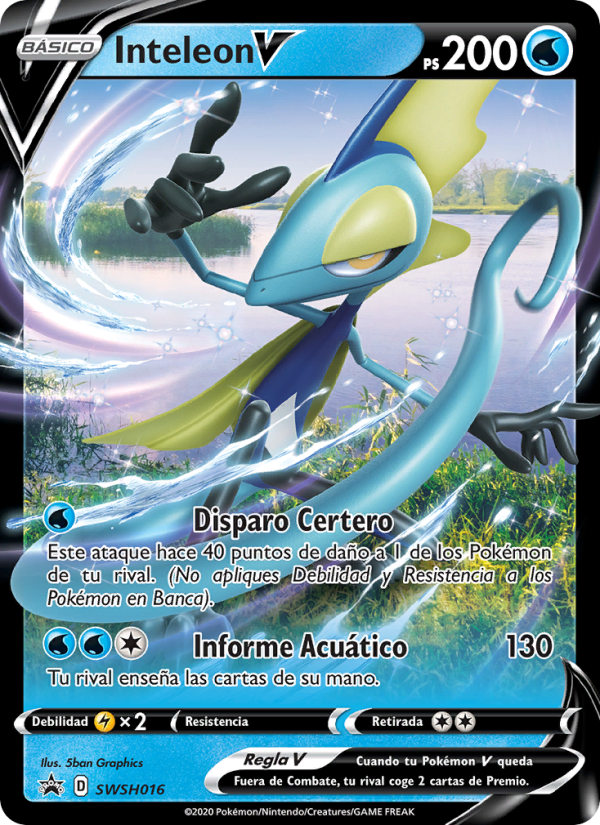 Inteleon V SWSH016 — Sword & Shield Promos (Spanish Pokémon TCG card)