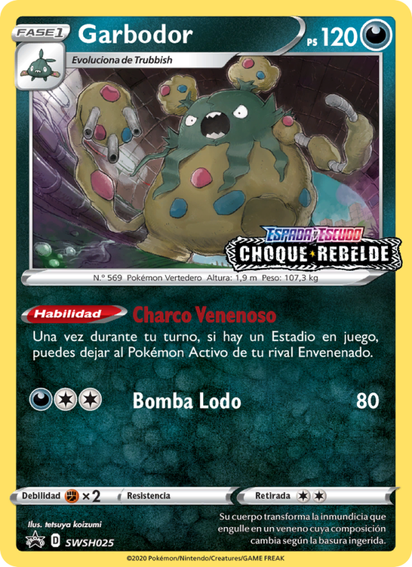 Garbodor SWSH025 — Sword & Shield Promos (Spanish Pokémon TCG card)