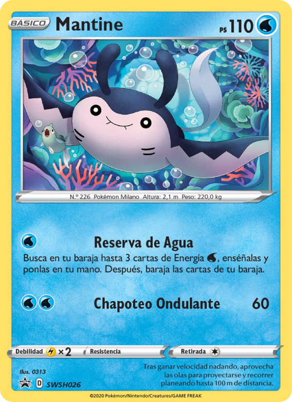 Mantine SWSH026 — Sword & Shield Promos (Spanish Pokémon TCG card)