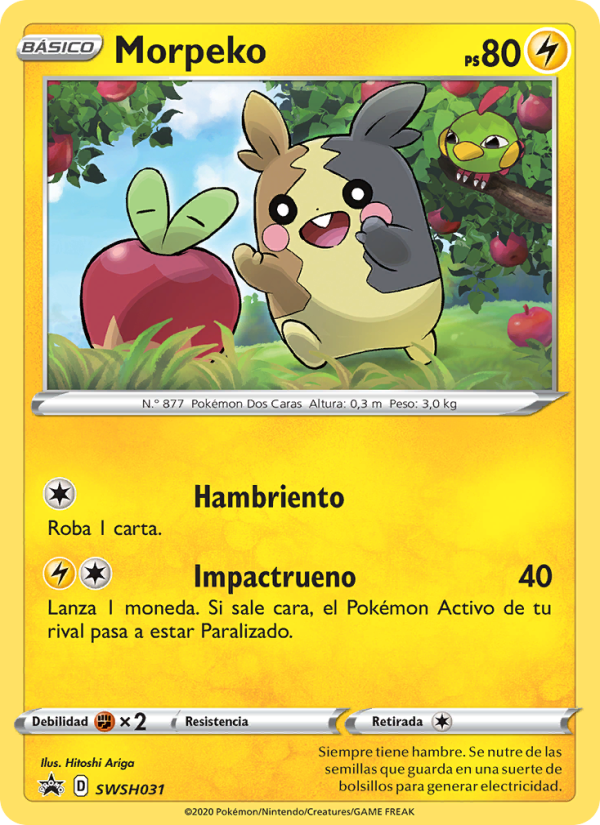 Morpeko SWSH031 — Sword & Shield Promos (Spanish Pokémon TCG card)