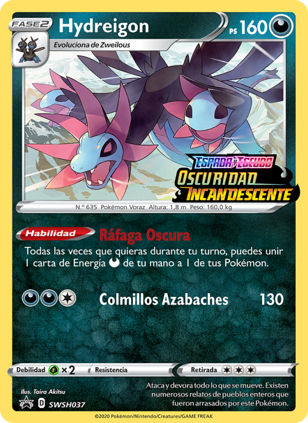 Hydreigon SWSH037 — Sword & Shield Promos (Spanish Pokémon TCG card)