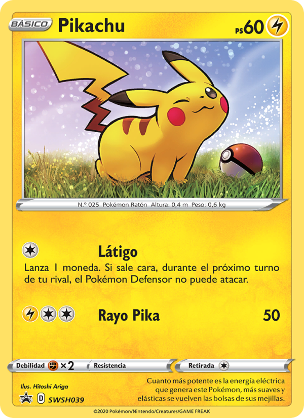 Pikachu SWSH039 — Sword & Shield Promos (Spanish Pokémon TCG card)