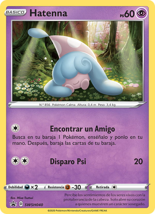 Hatenna SWSH040 — Sword & Shield Promos (Spanish Pokémon TCG card)