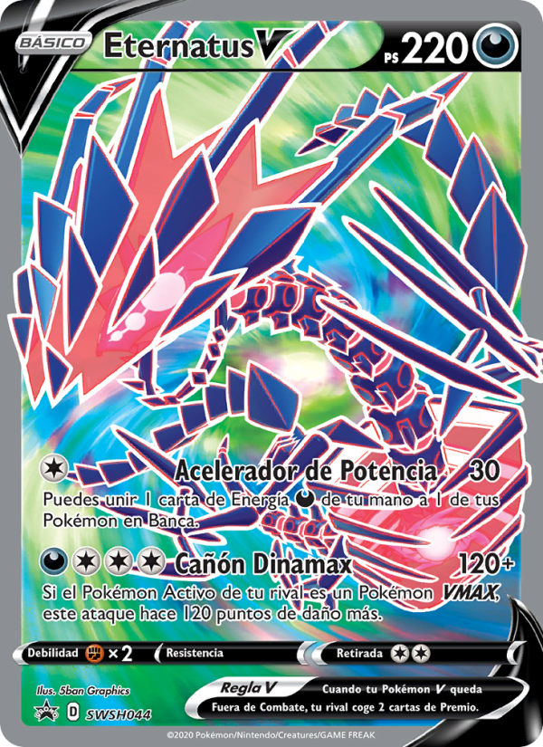 Eternatus V SWSH044 — Sword & Shield Promos (Spanish Pokémon TCG card)
