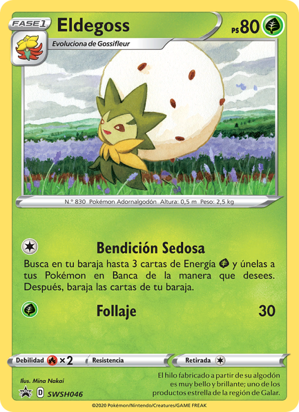 Eldegoss SWSH046 — Sword & Shield Promos (Spanish Pokémon TCG card)