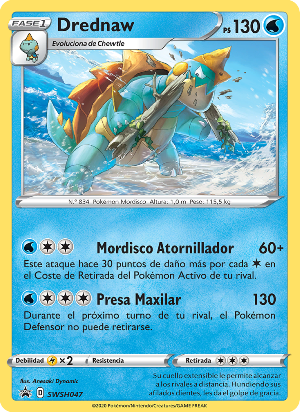 Drednaw SWSH047 — Sword & Shield Promos (Spanish Pokémon TCG card)