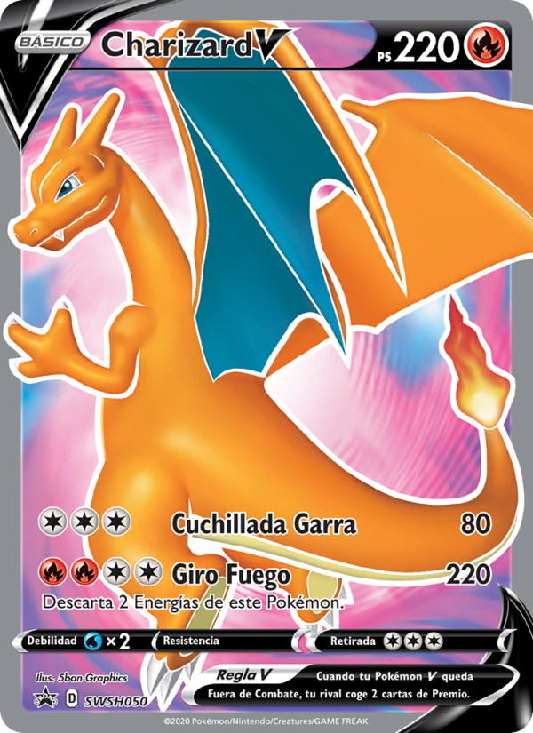 Charizard V SWSH050 — Sword & Shield Promos (Spanish Pokémon TCG card)