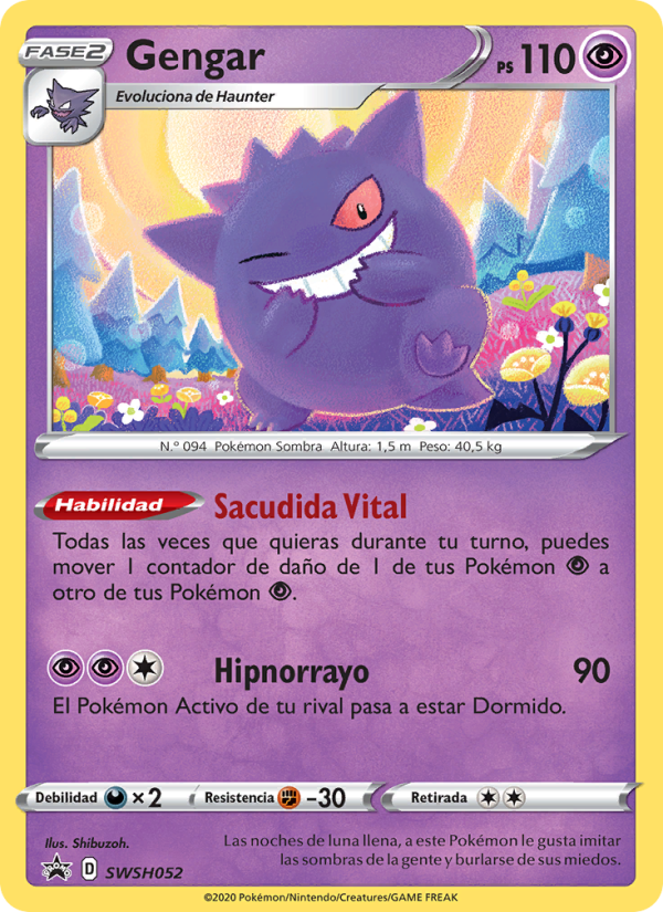 Gengar SWSH052 — Sword & Shield Promos (Spanish Pokémon TCG card)