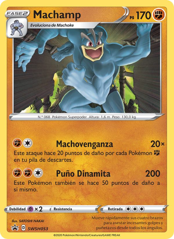 Machamp SWSH053 — Sword & Shield Promos (Spanish Pokémon TCG card)