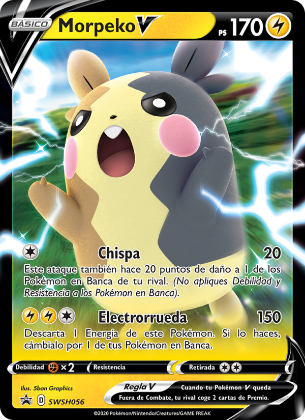 Morpeko V SWSH056 — Sword & Shield Promos (Spanish Pokémon TCG card)
