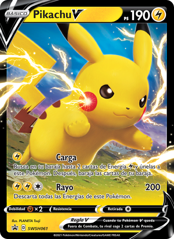 Pikachu V SWSH061 — Sword & Shield Promos (Spanish Pokémon TCG card)