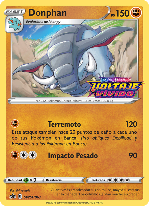 Donphan SWSH067 — Sword & Shield Promos (Spanish Pokémon TCG card)