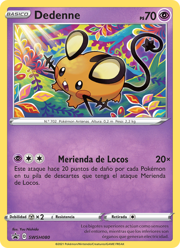Dedenne SWSH080 — Sword & Shield Promos (Spanish Pokémon TCG card)