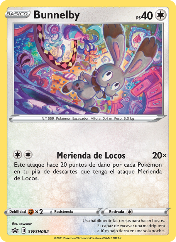 Bunnelby SWSH082 — Sword & Shield Promos (Spanish Pokémon TCG card)