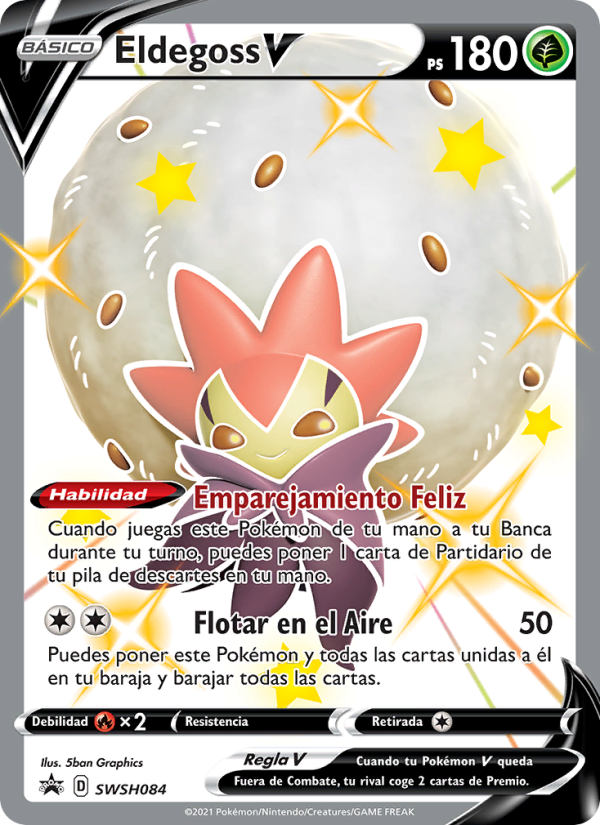 Eldegoss V SWSH084 — Sword & Shield Promos (Spanish Pokémon TCG card)