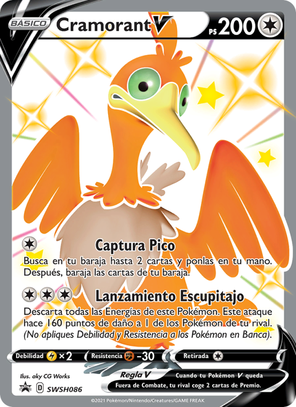 Cramorant V SWSH086 — Sword & Shield Promos (Spanish Pokémon TCG card)