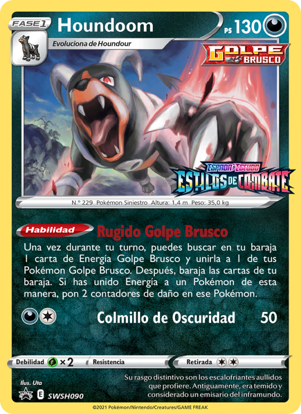 Houndoom SWSH090 — Sword & Shield Promos (Spanish Pokémon TCG card)