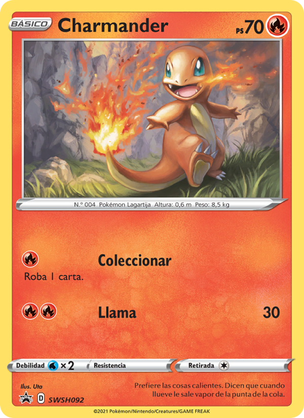 Charmander SWSH092 — Sword & Shield Promos (Spanish Pokémon TCG card)