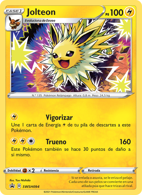 Jolteon SWSH094 — Sword & Shield Promos (Spanish Pokémon TCG card)