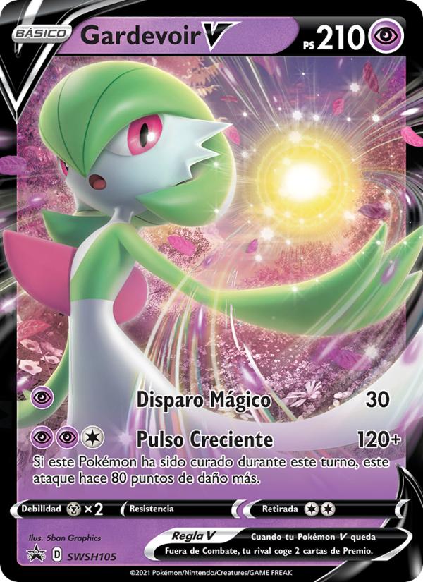 Gardevoir V SWSH105 — Sword & Shield Promos (Spanish Pokémon TCG card)