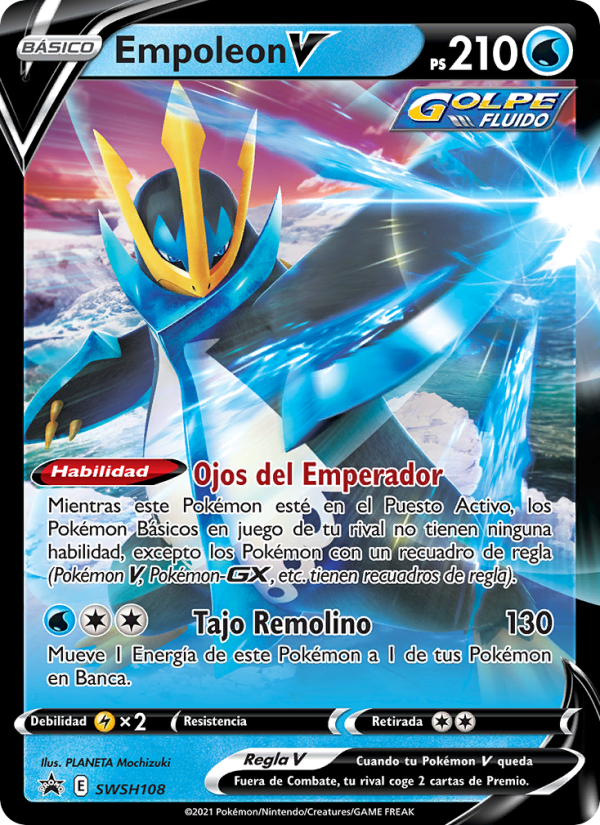 Empoleon V SWSH108 — Sword & Shield Promos (Spanish Pokémon TCG card)
