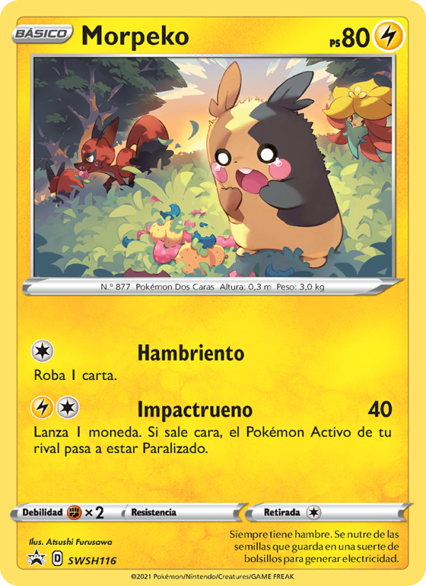 Morpeko SWSH116 — Sword & Shield Promos (Spanish Pokémon TCG card)