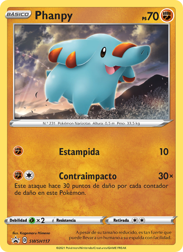 Phanpy SWSH117 — Sword & Shield Promos (Spanish Pokémon TCG card)