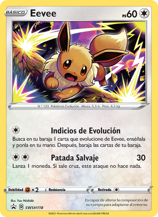 Eevee SWSH118 — Sword & Shield Promos (Spanish Pokémon TCG card)