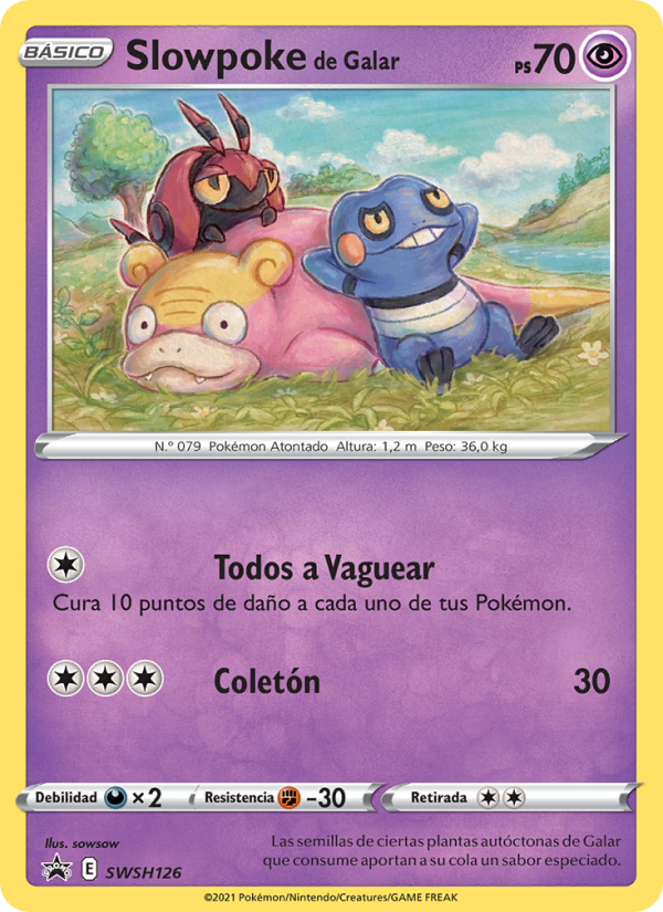 Slowpoke de Galar SWSH126 — Sword & Shield Promos (Spanish Pokémon TCG card)