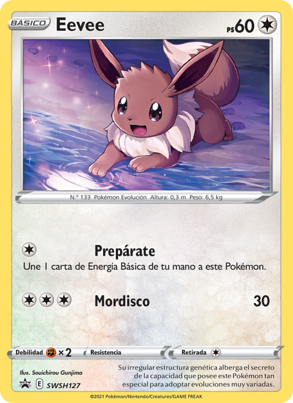 Eevee SWSH127 — Sword & Shield Promos (Spanish Pokémon TCG card)