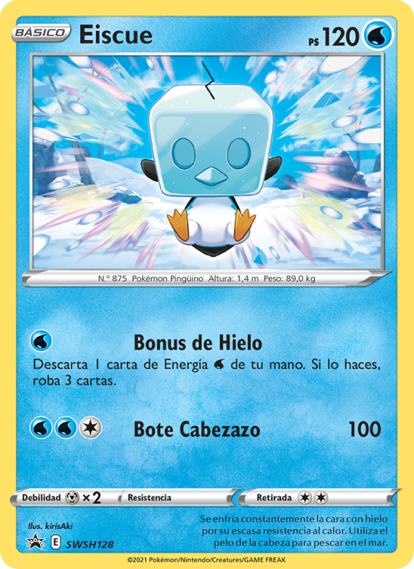 Eiscue SWSH128 — Sword & Shield Promos (Spanish Pokémon TCG card)