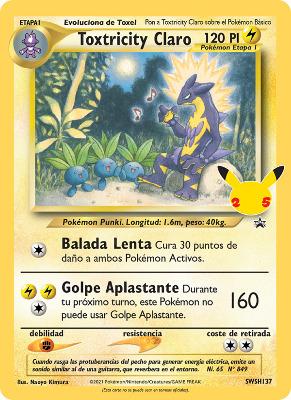 Toxtricity Claro SWSH137 — Sword & Shield Promos (Spanish Pokémon TCG card)