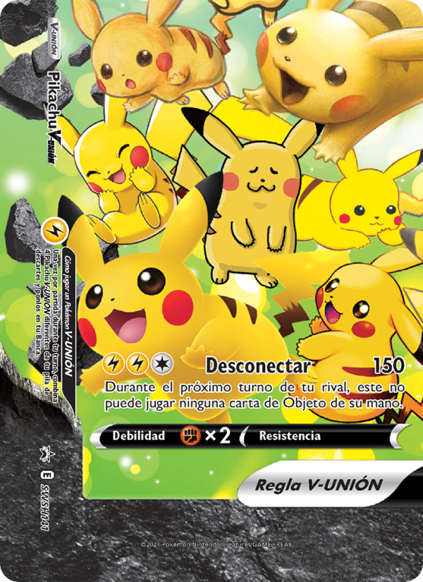 Pikachu V-UNIÓN SWSH141 — Sword & Shield Promos (Spanish Pokémon TCG card)