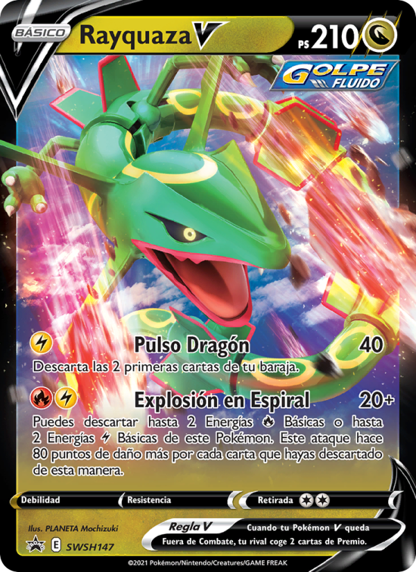 Rayquaza V SWSH147 — Sword & Shield Promos (Spanish Pokémon TCG card)