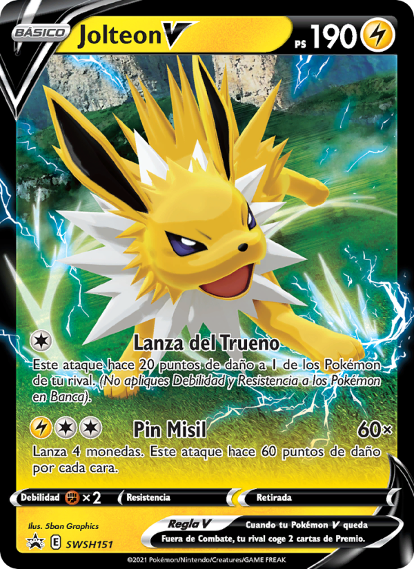 Jolteon V SWSH151 — Sword & Shield Promos (Spanish Pokémon TCG card)