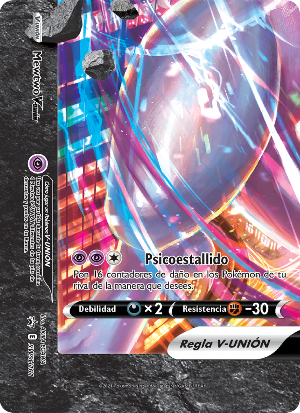 Mewtwo V-UNIÓN SWSH161 — Sword & Shield Promos (Spanish Pokémon TCG card)
