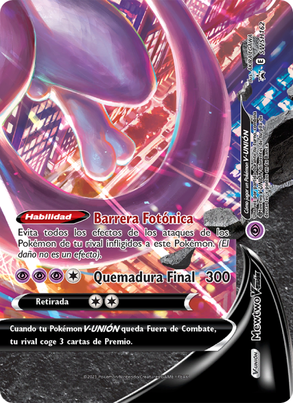 Mewtwo V-UNIÓN SWSH162 — Sword & Shield Promos (Spanish Pokémon TCG card)