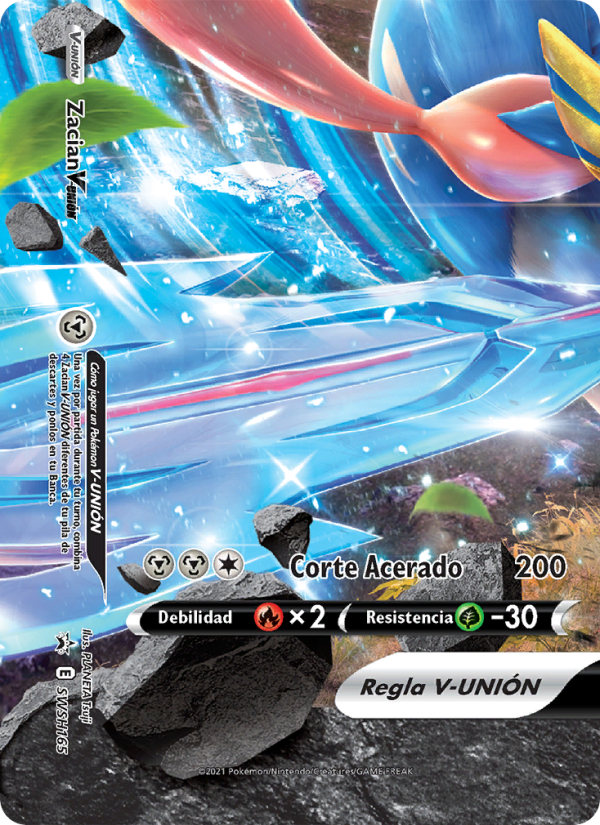 Zacian V-UNIÓN SWSH165 — Sword & Shield Promos (Spanish Pokémon TCG card)