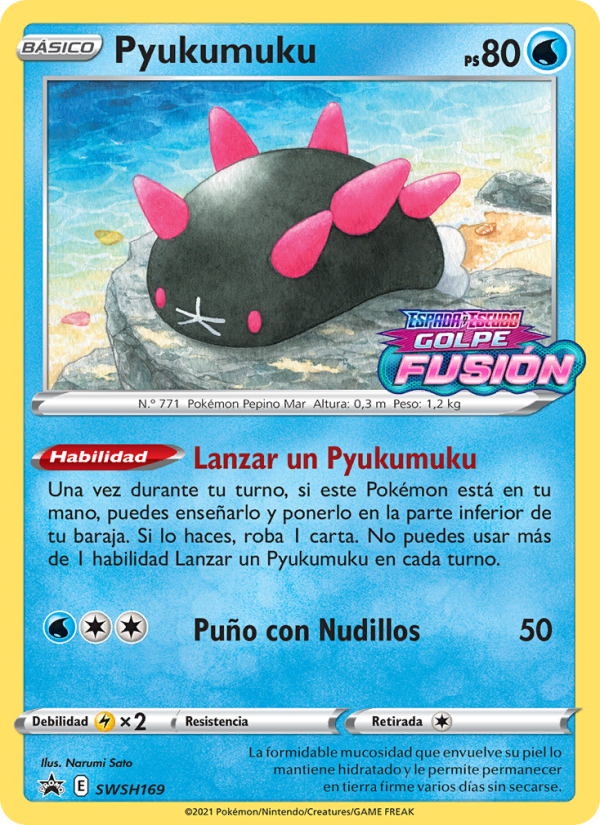 Pyukumuku SWSH169 — Sword & Shield Promos (Spanish Pokémon TCG card)