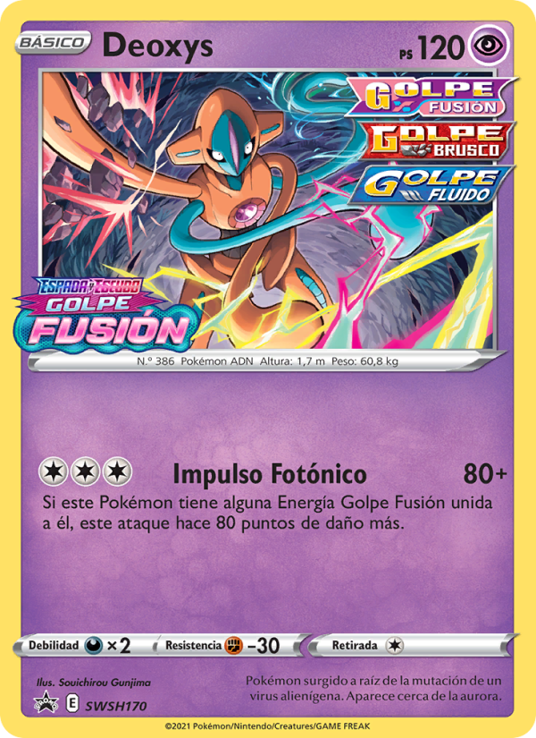 Deoxys SWSH170 — Sword & Shield Promos (Spanish Pokémon TCG card)