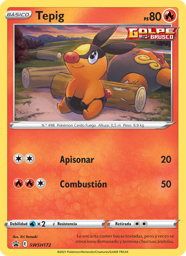 Tepig SWSH172 — Sword & Shield Promos (Spanish Pokémon TCG card)